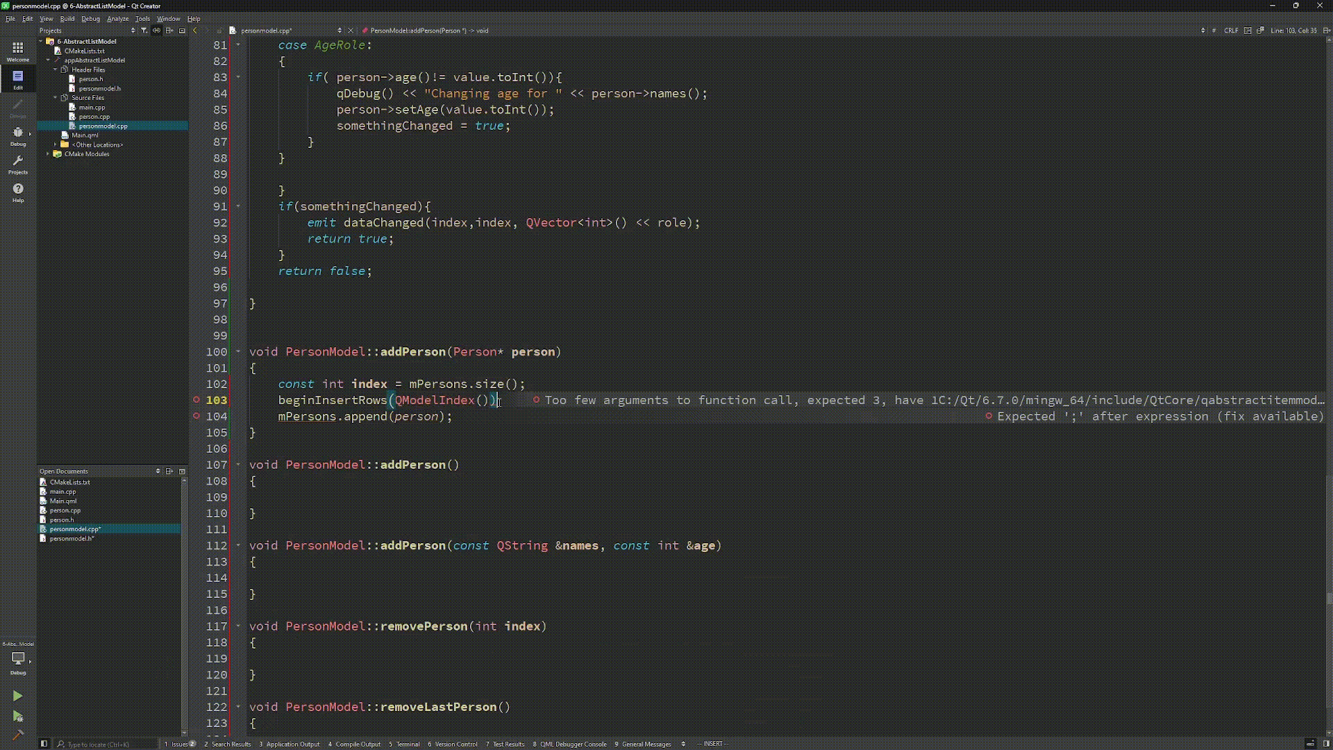 Live coding demonstration