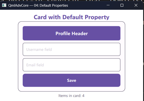 Card stacking four items automatically