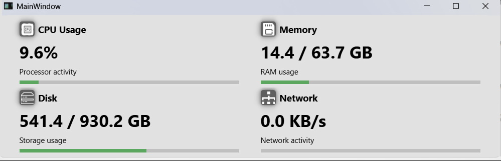 Custom InfoCard Widgets in a Grid