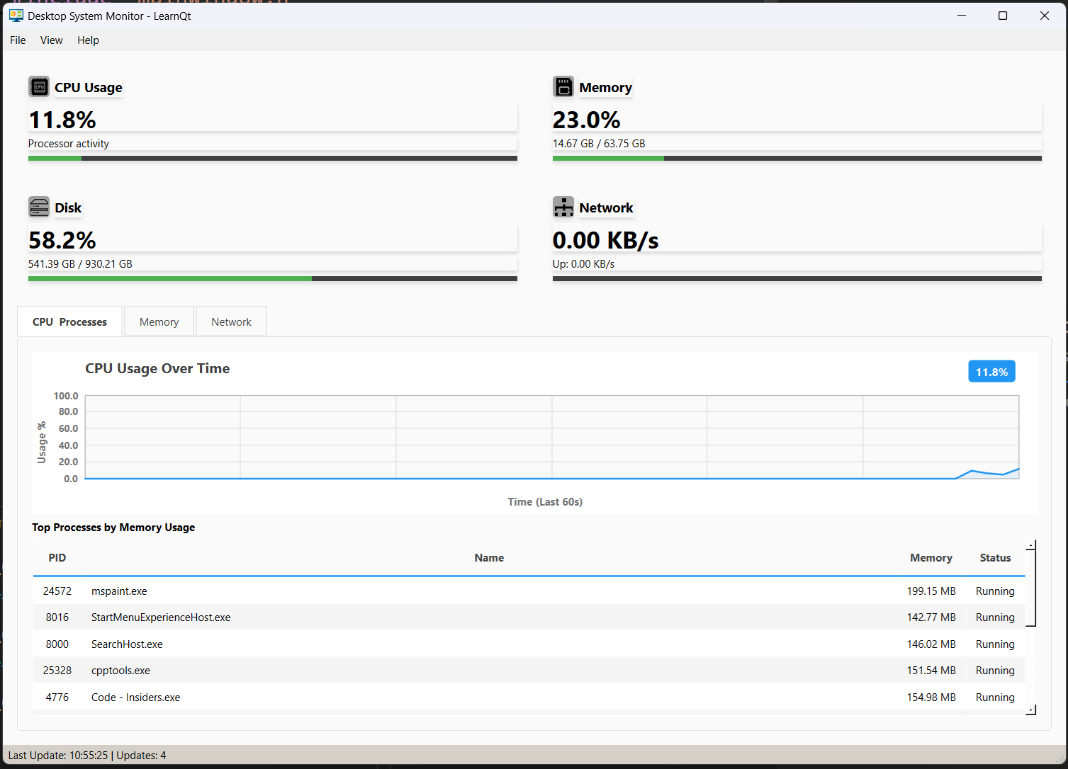 Professional Desktop Apps with Qt and C++: A New Book on Building a Real Cross-Platform System Monitor